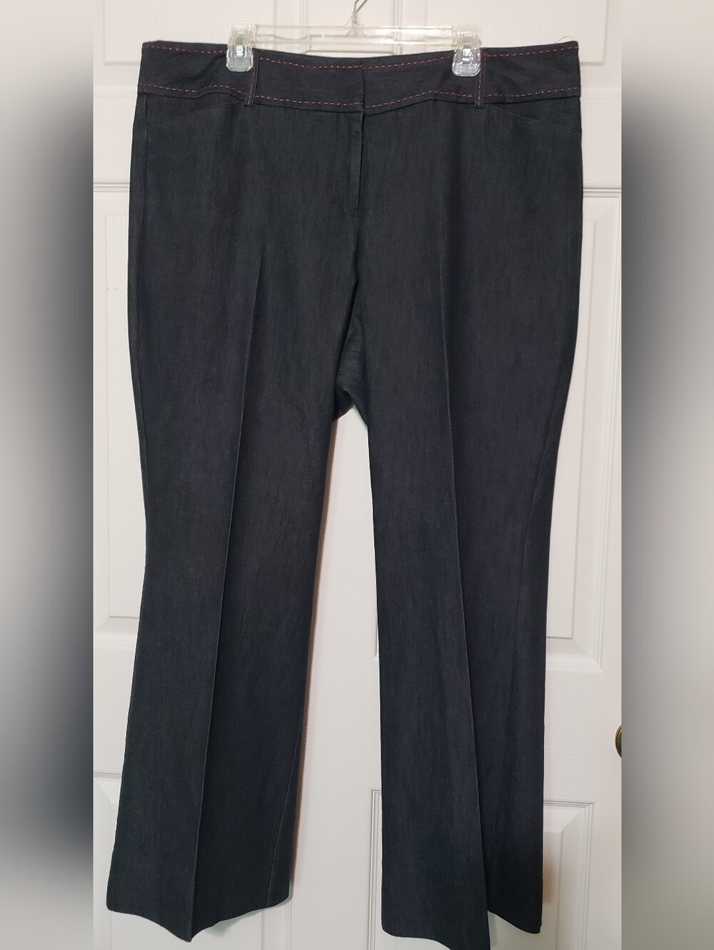 Lane Bryant Women’s Plus 20 Dark Denim Pants Straight Leg Mid Rise